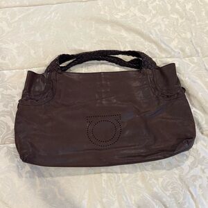 Salvatore Ferragamo Dark Brown Shoulder Bag